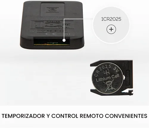 Vista 4 de Luminara - Mando a distancia de encendido/apagado para velas LED sin llama con efecto de llama real listas para control remoto - Incluye batería