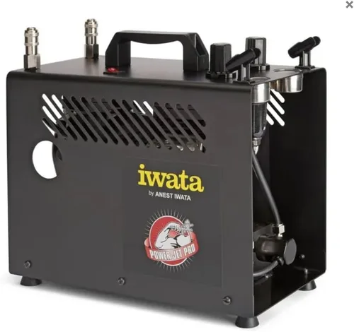 Vista 2 de Iwata-Medea Studio Series Power Jet Pro compresor de aire doble pistón