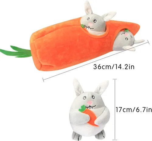 Vista 7 de Juguete chillón Ifoyo para perro, grande, duradero, para perros medianos/pequeños, mascotas, juguete para perros de Navidad de Halloween