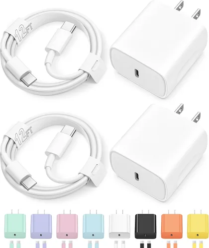 Vista 10 de Cargador de carga rápida USB C de 3 pies para iPhone 17, 16, 15, carga rápida, paquete de 2 unidades para iPhone 17/17 Plus/17 Pro/17 Pro Max/iPhone