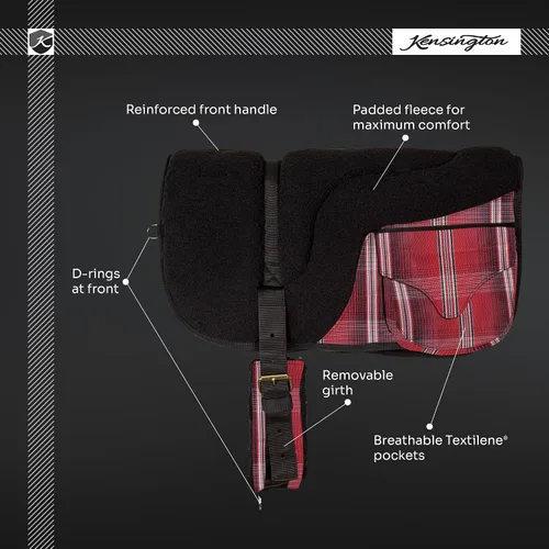 Vista 3 de Kensington - Almohadilla de forro polar de 36 pulgadas de ancho x 29 pulgadas de alto, ergonómicamente correcta, con centro de espuma de 1 pulgada