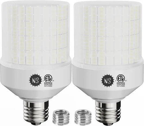 Vista 9 de NS Bombillas de maíz equivalentes a 700 W de 10500 lm (1 juego) - 90% de ahorro de energía, IP65 impermeable, E26/E39, 70 W 3000 K cálidas, luces