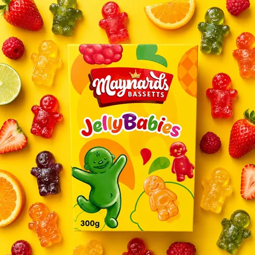 Vista 3 de Maynards Bassetts Jelly Babies - Caja de dulces (10.58 oz, 4 unidades)