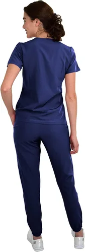 Vista 3 de Conjunto de ropa quirúrgica de punto elástico para mujer GT 4FLEX