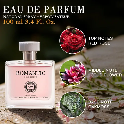Vista 7 de Hybrid & Company Mujer 4 unids Belleza Rosa Cambio París Mujeres Romántico Pour Femme Perfume Natural Spray Fresco Fragancia