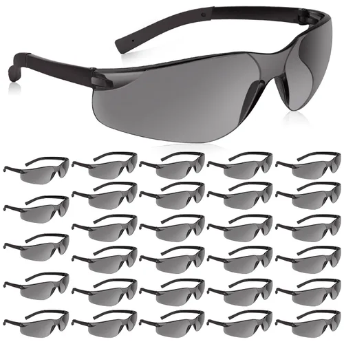 Vista 17 de Salfboy Gafas de seguridad transparentes a granel de 10 ANSI Z87.1, gafas protectoras resistentes a arañazos para trabajo, laboratorio, construcción
