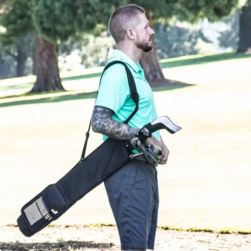 Vista 7 de Bolsa de domingo de 5 pulgadas, bolsa de transporte ligera, bolsa de golf para campo ejecutivo