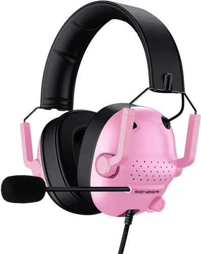 Vista 10 de SENZER SG500 Surround Sound Pro Auriculares Gaming con Micrófono de Cancelación de Ruido - Acolchado de Espuma Viscoelástica Suave - Auriculares