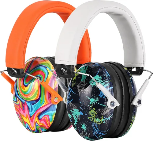 Vista 6 de PROHEAR 032 2.0 - Auriculares con cancelación de ruido para niños - Reducción de ruido de 25dB - Orejeras ajustables de protección sensorial