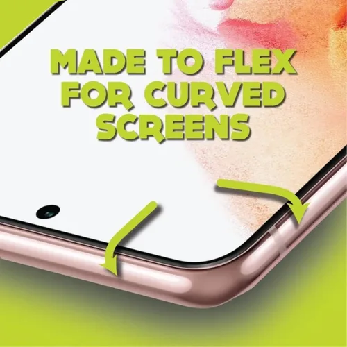 Vista 7 de Fortress Protector de pantalla curvado para Samsung Galaxy S22 Ultra con herramienta de instalación precisa, resistente a los arañazos, protección
