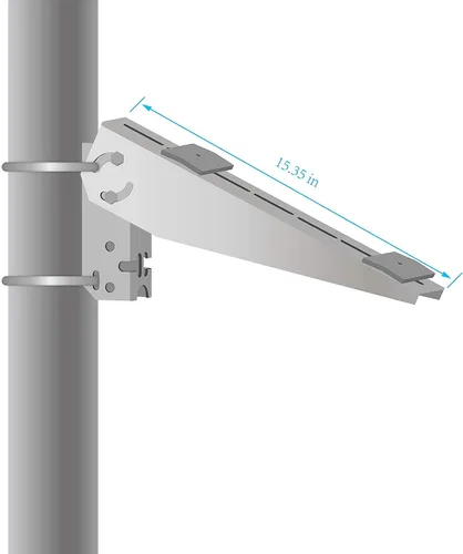 Vista 3 de Newpowa Soporte de montaje ajustable de ángulo universal, poste de brazo único, soportes de pared y tierra hasta 35 W panel solar