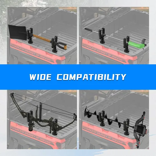 Vista 8 de KEMIMOTO Soporte para herramientas UTV, anclaje de amarre compatible con Polaris Ranger General, soporte para herramientas con amortiguadores