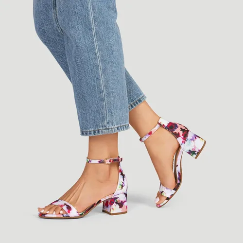 Vista 6 de DREAM PAIRS - Sandalias de tacón ancho y bajo para mujer