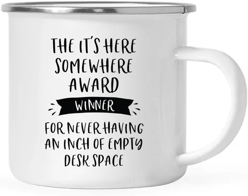 Vista 33 de Andaz Press Taza de café de acero inoxidable de 11 onzas con diseño de fogata, regalo divertido para compañero de trabajo, ganador del premio
