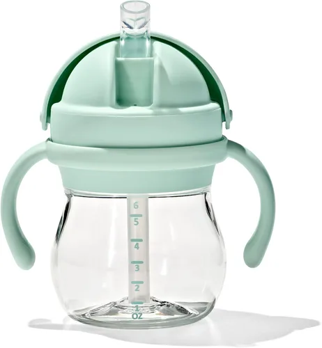 Vista 9 de OXO Tot Transitions Vaso con Pajita con Asas Extraíbles - 6 oz. - Blossom