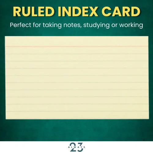 Vista 6 de Always23 Tarjetas de índice con rayas de 3 x 5 pulgadas, colores surtidos, tarjetas de índice multicolor a rayas, tarjetas de notas para escuela