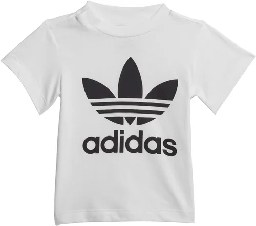 Vista 5 de adidas Originals Conjunto de camiseta unisex con estampado de trébol para bebé