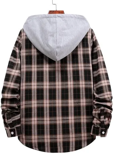 Vista 2 de EELHOE Mens Hoodie Sweaters Casual Midweight Long Sleeve Tops with Hood Loose Fit Stretch Print Graphic Pullover