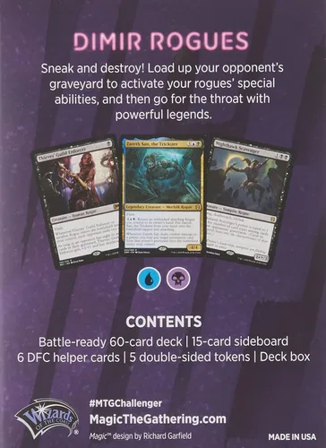 Vista 4 de Magic The Gathering Surtido de mazos Challenger 2021 8 Mazos 2 de cada uno