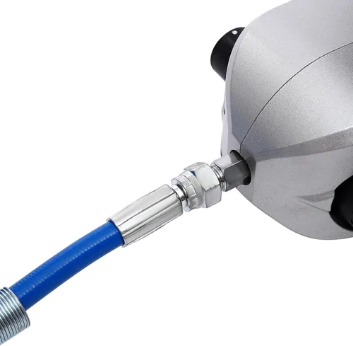 Vista 5 de Pulverizador de pintura sin aire, pulverizador de emulsión de pintura sin aire de 1600 W con manguera flexible de alto alcance y tolva de gran