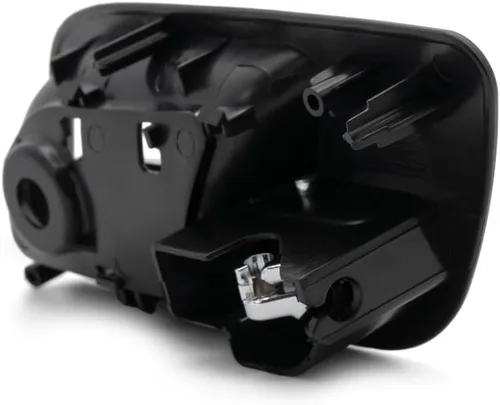Vista 7 de Para GMC Yukon XL 1500 Manija de puerta interior trasera, bisel negro del lado del conductor con palanca cromada 2007-2014 Recorte: SLE/SLT/Denali