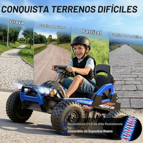 Vista 3 de 24V Ride On Toys for Big Kids 3-12, Enhanced Metal Frame, 150 Lbs, Blue