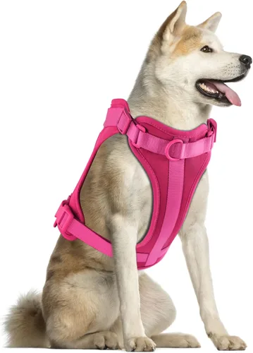 Vista 9 de Wisedog Arnés Ligero Sin Tirones para Perro: Arnés de Chaleco de Malla Transpirable Ajustable para Mascotas con Cojín Suave y Cómodo, para Perros