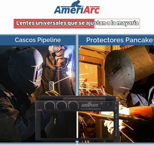 Vista 7 de Lente de soldadura de oscurecimiento automático 2x4 claridad de alta definición Lente de soldadura oscura automática (sombra 9-13) Reemplazo