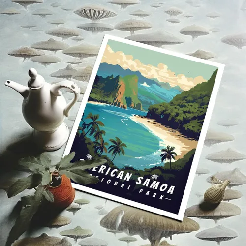 Vista 6 de SHOXREM Arte abstracto para pared del parque nacional: juego de 6 carteles de viaje para celebrar la decoración de pared de montaña, 8 pulgadas