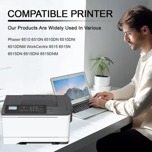 Vista 2 de 6510 6515 Toner Cartridge for Xerox 6510 6515 106R03476 Black Toner Cartridges for Xerox Phaser 6510 6510N 6510DN 6510DNI 6510DNM 6515N 6515DN