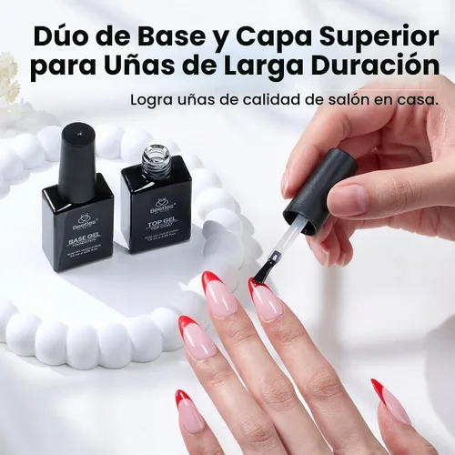 Vista 2 de Beetles - Juego de 2 capas base y capa superior de gel que no se limpia A-transparente-2