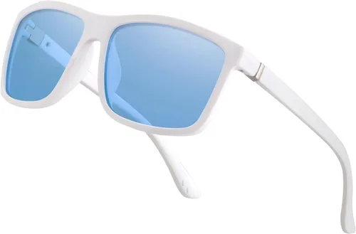 Vista 24 de Gafas de sol polarizadas deportivas para hombre, gafas de marco cuadrado NP1007