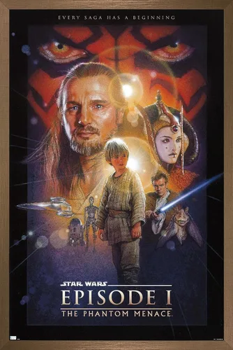 Vista 16 de Trends International Star Wars: The Phantom Menace - Póster de pared de una hoja (sin bloque de facturación), 34 pulgadas de largo x 22.4 pulgadas