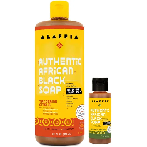 Vista 16 de Autentico jabón negro africano Alaffia, 32 onzas, 32, 1, 1