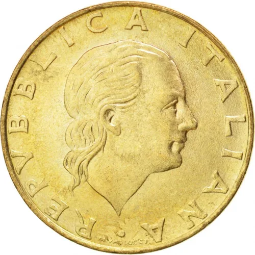 Vista 2 de 1994 R 200 Lire Italia Moneda Celebrando "Carabinieri" - Fuerzas Policiales Militarizadas Italianas "Guardianes de la República" 200 Lira