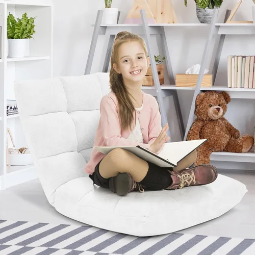 Vista 16 de Silla de piso de espuma viscoelástica con soporte de respaldo ajustable de 14 posiciones