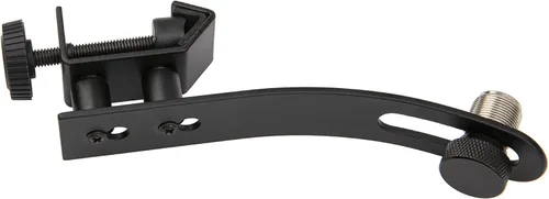 Vista 3 de 1 unids Yootones Drum Micrófono a prueba de golpes Clip Rim Mount Holder Metal Universal Mic Set Clamp Ajustable (negro)