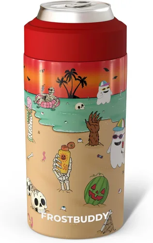 Vista 70 de Frost Buddy Enfriador de latas universal, aislante de latas de acero Blanco (Allwhite)