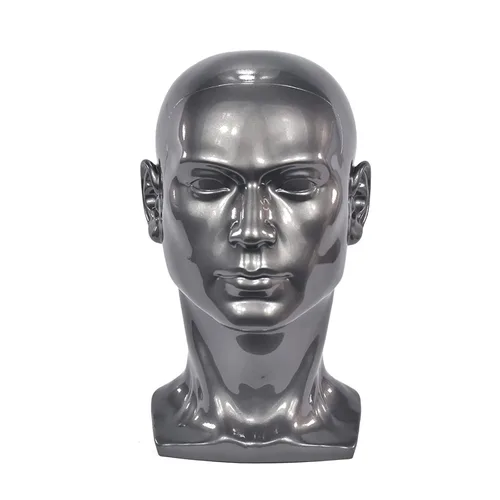 Vista 5 de Maniquí de plástico con cabeza de maniquí realista para hombre