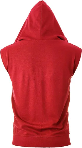 Vista 3 de Ohoo Sudadera con capucha para hombre, ajuste delgado, ligera, con cremallera