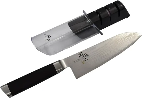 Vista 10 de Kai KAI AE5207 - Cuchillo para pan Seki Magoroku Damasco, 9.5 pulgadas, fabricado en Japón