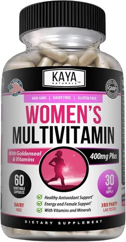 Vista 10 de Kaya Naturals Multivitamínico, antioxidante saludable en general y apoyo inmunológico, vitaminas A, D, C, E, biotina, ácido fólico y multimineral