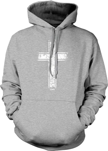 Vista 22 de Tcombo Sudadera con capucha unisex con diseño de cruz angustiada