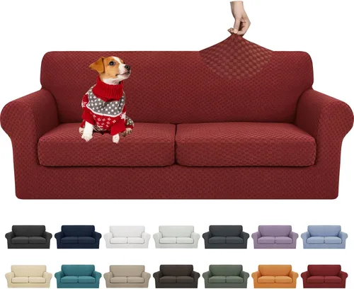 Vista 11 de YEMYHOM - Fundas elásticas para cojín individual, protector de sofá, silla, asiento, funda deslizante, funda suave de sofá, reemplazo, grande, a