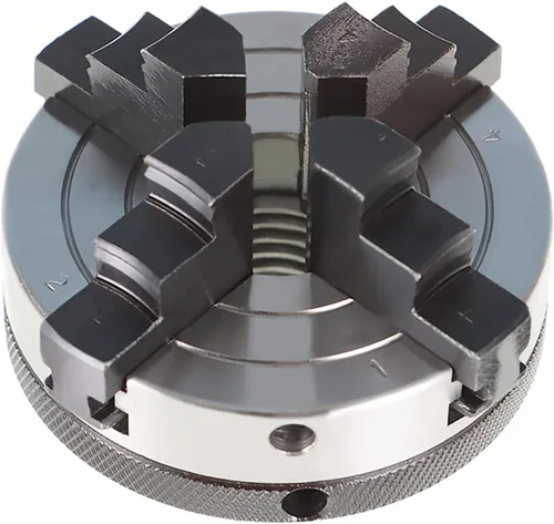Vista 5 de kimllier Portabrocas de torno de madera de 3 pulgadas y 4 mandíbulas, mandril de torno de madera de 1 pulgada x 8TPI, accesorios de torno de madera