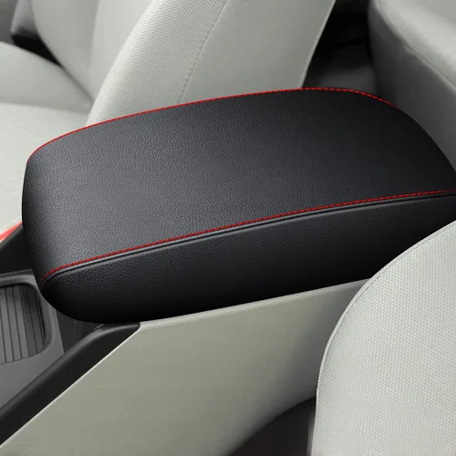 Vista 17 de AOMSAZTO Reposabrazos de Altura para Honda Civic 2006-2011 Negro de Cuero Central