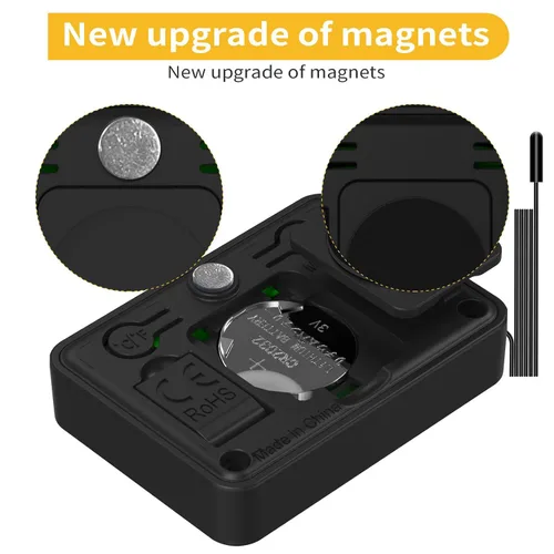 Vista 4 de 4 piezas de mini higrómetro digital y termómetro para reptiles con sonda extendida (solo temperatura) Medidor de temperatura y humedad