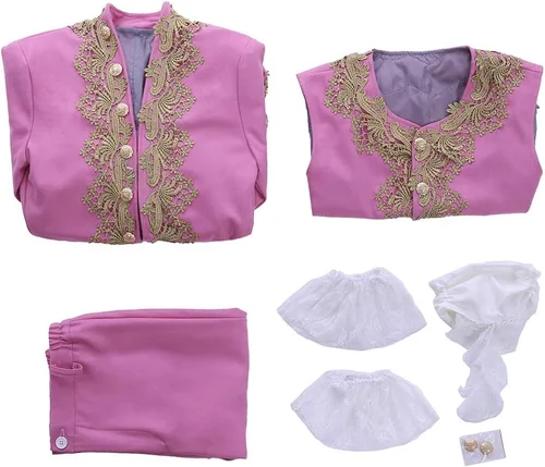 Vista 8 de Disfraz victoriano para hombre, disfraz rococó, disfraz de príncipe cosplay de regencia para Halloween