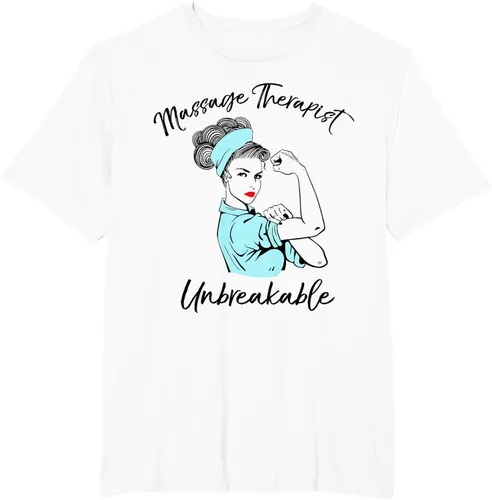 Vista 9 de Camiseta de masaje irrompible para terapeuta de masaje, Blanco, S