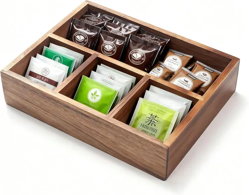 Vista 5 de Soporte para bolsa de té, organizador de almacenamiento de bolsas de té